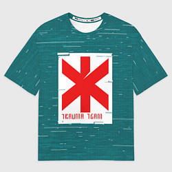 Футболка оверсайз мужская Cyberpunk: Trauma Team, цвет: 3D-принт