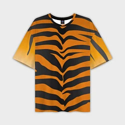 Мужская футболка оверсайз Шкура тигра