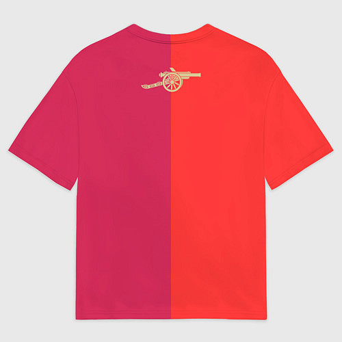 Мужская футболка оверсайз FC Arsenal - emblem / 3D-принт – фото 2
