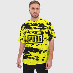 Футболка оверсайз мужская PUBG: Yellow Stained, цвет: 3D-принт — фото 2