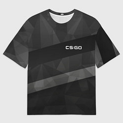 Футболка оверсайз мужская CS:GO Graphite, цвет: 3D-принт