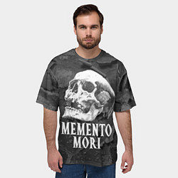 Футболка оверсайз мужская Memento Mori, цвет: 3D-принт — фото 2