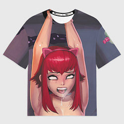 Футболка оверсайз мужская Ahegao, цвет: 3D-принт