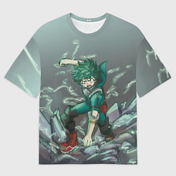 Футболка оверсайз мужская Изуку Академия, цвет: 3D-принт