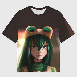 Мужская футболка оверсайз Green My Hero