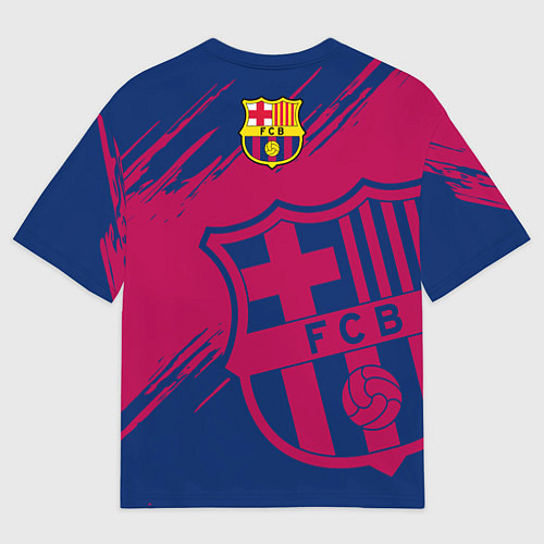 Мужская футболка оверсайз Барселона / 3D-принт – фото 2