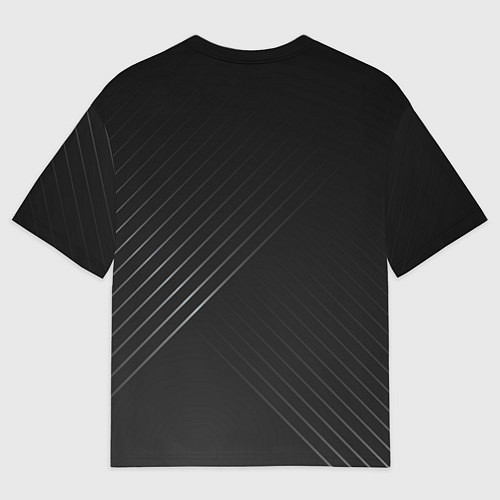 Мужская футболка оверсайз BMW: Steel Line / 3D-принт – фото 2