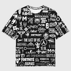 Футболка оверсайз мужская Истинный геймер, цвет: 3D-принт