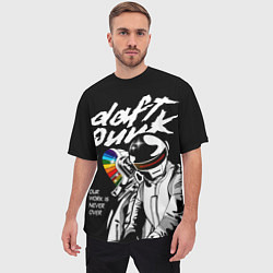 Футболка оверсайз мужская Daft Punk: Our work is never over, цвет: 3D-принт — фото 2