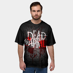 Футболка оверсайз мужская Dead by April, цвет: 3D-принт — фото 2