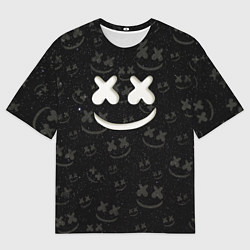 Мужская футболка оверсайз Marshmello Cosmos pattern