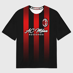 Футболка оверсайз мужская AC Milan, цвет: 3D-принт