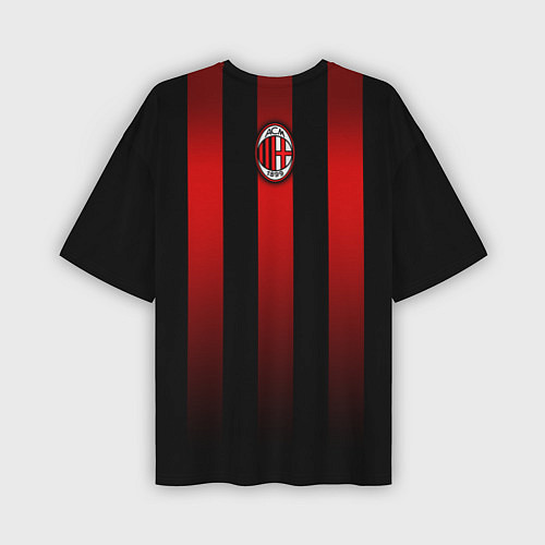 Мужская футболка оверсайз AC Milan / 3D-принт – фото 2