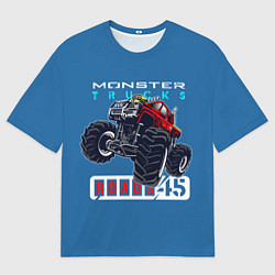 Мужская футболка оверсайз Monster trucks