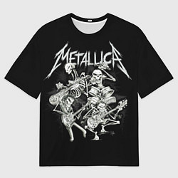 Мужская футболка оверсайз Metallica: Bones Rock