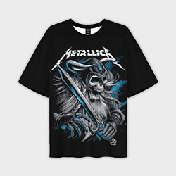 Мужская футболка оверсайз Metallica