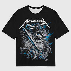 Мужская футболка оверсайз Metallica