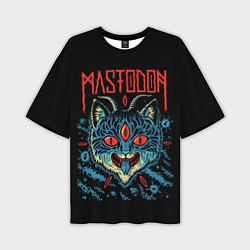 Мужская футболка оверсайз Mastodon: Demonic Cat