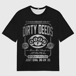 Футболка оверсайз мужская AC/DC: Dirty Deeds, цвет: 3D-принт