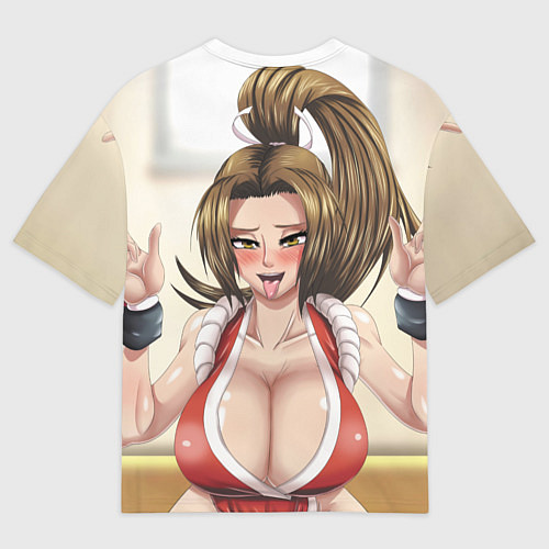 Мужская футболка оверсайз Май Сирануи boobs - sexy ahegao / 3D-принт – фото 2