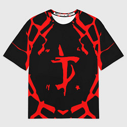 Футболка оверсайз мужская DOOM: Red Slayer, цвет: 3D-принт