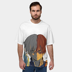 Футболка оверсайз мужская Геройская академия, цвет: 3D-принт — фото 2