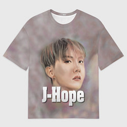 Футболка оверсайз мужская BTS J-Hope, цвет: 3D-принт