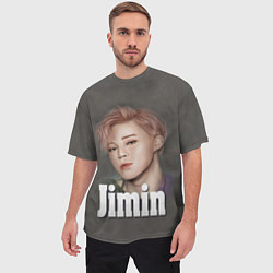 Футболка оверсайз мужская BTS Jimin, цвет: 3D-принт — фото 2