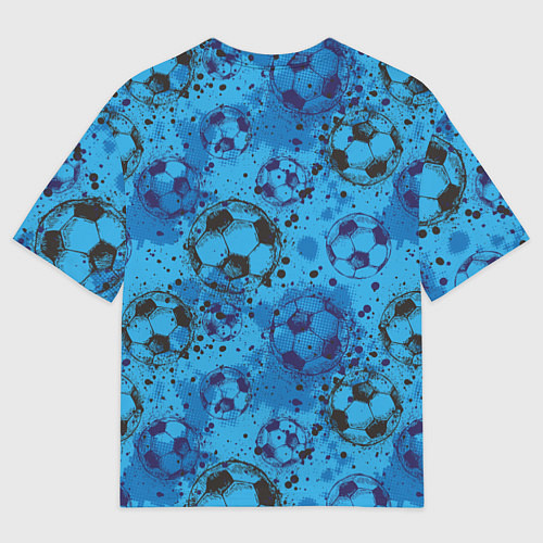 Мужская футболка оверсайз Футбольные мячи / 3D-принт – фото 2