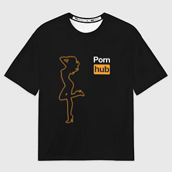 Мужская футболка оверсайз PornHub: Neon Girl
