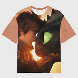 Мужская футболка оверсайз Любовь фурии