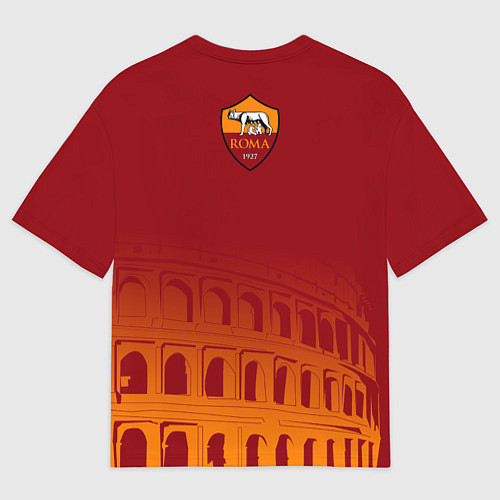Мужская футболка оверсайз Рома клуб / 3D-принт – фото 2