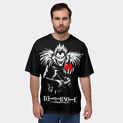 Футболка оверсайз мужская Тетрадь смерти, цвет: 3D-принт — фото 2