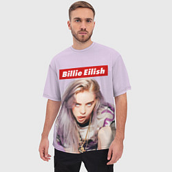 Футболка оверсайз мужская Billie Eilish: Bored, цвет: 3D-принт — фото 2