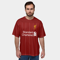 Футболка оверсайз мужская Virgil van Dijk 19-20 форма, цвет: 3D-принт — фото 2