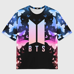 Мужская футболка оверсайз BTS: Black Butterflies