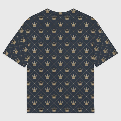 Мужская футболка оверсайз Короны - паттерн / 3D-принт – фото 2