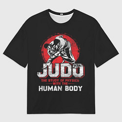 Мужская футболка оверсайз Judo: Human Body