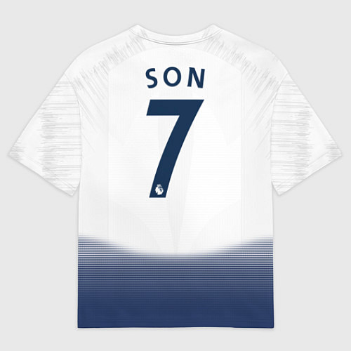 Мужская футболка оверсайз FC Tottenham: Son Home 18-19 / 3D-принт – фото 2