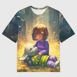 Мужская футболка оверсайз Фриск и Азриэль