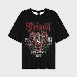 Футболка оверсайз мужская Slipknot 1995, цвет: 3D-принт