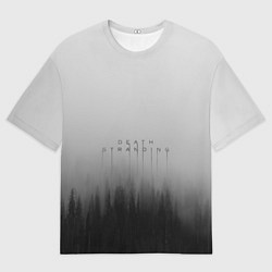 Футболка оверсайз мужская Death Stranding Лес, цвет: 3D-принт