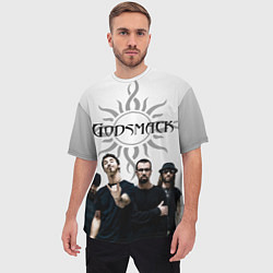 Футболка оверсайз мужская Godsmack, цвет: 3D-принт — фото 2