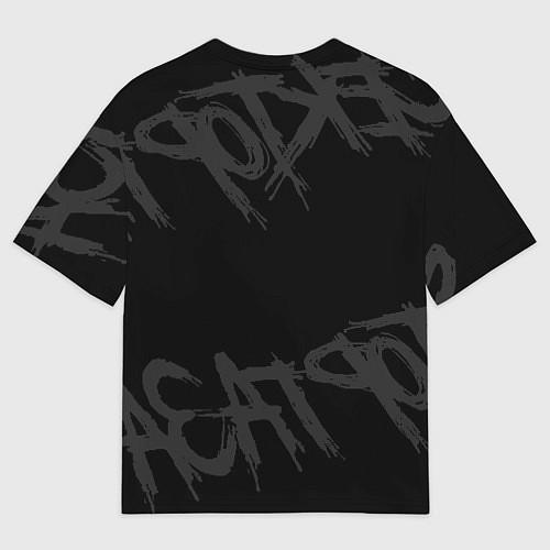 Мужская футболка оверсайз Сектор Газа - ХОЙ / 3D-принт – фото 2