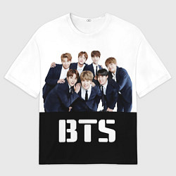 Мужская футболка оверсайз BTS постер