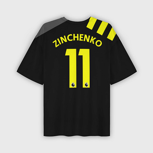 Мужская футболка оверсайз Zinchenko away 19-20 / 3D-принт – фото 2