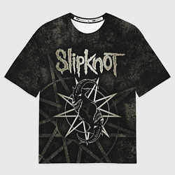 Мужская футболка оверсайз Slipknot goat