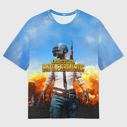 Мужская футболка оверсайз PUBG