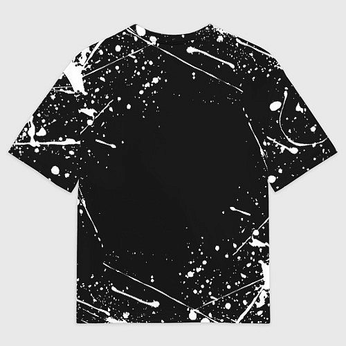 Мужская футболка оверсайз ЧЁРНЫЙ КЛЕВЕР / 3D-принт – фото 2