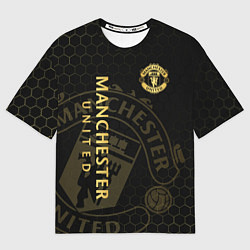 Мужская футболка оверсайз Манчестер Юнайтед - team coat of arms